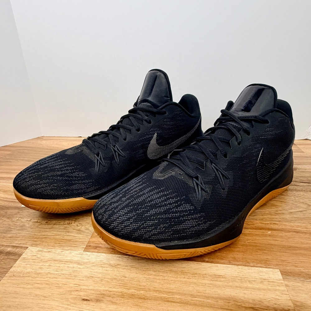 Nike Zoom Evidence II Black Gum Basketball Shoes Mens 9.5 908976-012